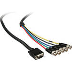 Comprehensive VGA 15-pin (HD15) Male to 5 BNC Cable - 35'