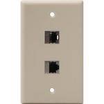 Gefen WP-CAT5-2X-I Dual RJ-45 Wall Plate (Ivory)
