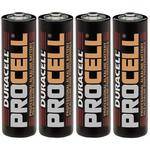 Duracell Procell AA Alkaline Batteries (1.5V, 4 Pack)