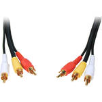 Comprehensive 3RCA-3RCA-35ST  3-RCA Male to 3-RCA Male Cable 35' (10.67 m)
