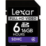 Lexar 16GB SDHC Full-HD Video Memory Card