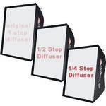 Photoflex Diffusion Fabric Kit - 1/4 & 1/2 Stop, for Medium (24x32") Lite, Multi or SilverDome