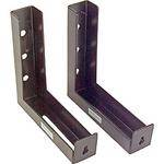 Elite ZVMAXLB6-B Bracket Set (Pair, Black, 6") 