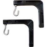 Elite ZVMAXLB6-U-B Bracket Set (Pair, Black, 6") 