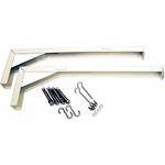 Elite ZVMAXLB18-W Bracket Set (Pair, White, 18") 