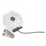 K-Tek Fur Windsock with Foam Insert for Mini Lavalier Microphones (White)