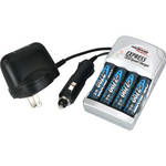 Ansmann 5207173 - Carregador de Bateria Express Speed com 4 Baterias AA de 2700mAh