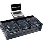 Marathon MA-DJCD10WLTBLK  2 CD Players, 10" Mixer and 17" PC Case (Black)