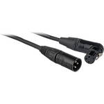 Pearstone 3-Pin XLR-M to Angled 3-Pin XLR-F Straight Audio Cable (1.5')