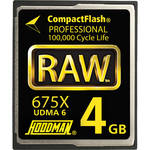 Hoodman UDMA RAW  4GB CompactFlash Card (675X)
