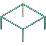 Global Truss 19.68'x 19.68'x 9.84H'TRIANGULAR BOOTH