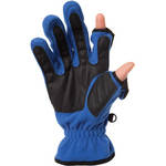 Freehands Ladies Unlined Fleece Gloves (L, Blue)