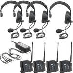 PortaCom PRO-40 4-User ProLink Single-Ear Wireless Beltpack Intercom System