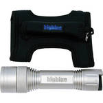 Bigblue CF-250 Focusable LED Dive Light (Silver, Pouch)