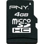 PNY Technologies 4GB microSDHC Memory Card Class 4 w/ Adapter