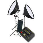 Novatron V400-D 3 FC Head Kit W/2 Softboxes & Wheeled Soft Case (115VAC)