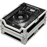 Marathon MA-CDJ2000 Flight Road Large Format CD/CDJ Player Case (Black on Chrome)
