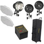 Novatron D1000 3-Light Kit W/Wheeled Case (120VAC)