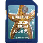 Kingston 32GB Secure Digital High-Capacity Ultimate Memory Card (100x)