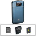 Kodak Zi10 PlayTouch Video Camera with Basic Accessory Kit (Blue)