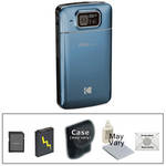 Kodak Zi10 PlayTouch Video Camera with Deluxe Accessory Kit (Blue)