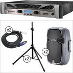 JBL Falantes Passivos EON 305 de 15" com Kit Amplificador Crown Power