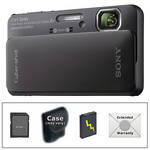 Sony Cyber-shot DSC-TX10 Digital Camera with Deluxe Accessory Kit (Black)