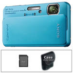 Sony Cyber-shot DSC-TX10 Digital Camera with Basic Accessory Kit (Blue)