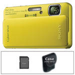 Sony Cyber-shot DSC-TX10 Digital Camera with Basic Accessory Kit (Green)