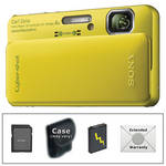 Sony Cyber-shot DSC-TX10 Digital Camera with Deluxe Accessory Kit (Green)