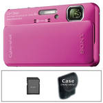 Sony Cyber-shot DSC-TX10 Digital Camera with Basic Accessory Kit (Pink)