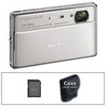 Sony Cyber-shot DSC-TX100V Digital Camera with Basic Accessory Kit (Silver)