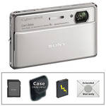 Sony Cyber-shot DSC-TX100V Digital Camera with Deluxe Accessory Kit (Silver)
