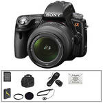 Sony C�mera Digital Alpha SLT-A55 com Lente de 18-55mm e Kit Deluxe de Acess�rios 