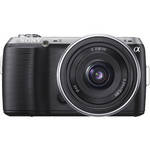 Sony C�mera Digital Alpha NEX-C3 com Lente GA de 16mm (Preta)