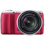 Sony C�mera Digital Alpha NEX-C3 com Lente 18-55mm (Rosa)