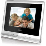 Coby DP356 - �lbum de Foto Digital com Rel�gio Despertador de 3,5 polegadas (8,89cm) (Branca)