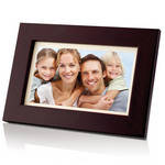 Coby DP700 7" Widescreen Digital Photo Frame (Wooden)
