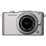 Olympus E-PM1 Digital Camera with 14-42mm II Lens (Silver)