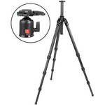 Oben CT-2420 4-Section Carbon Fiber Tripod with BA-2 Ball Head Kit