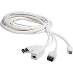Atlona 6' Mini DisplayPort + USB Male / Female Extension Cable (White)