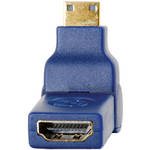 CablesToGo Velocity 90 Deg Rotating HDMI Female to HDMI Mini Male Port Saver Adapter
