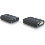 CablesToGo USB 2.0 to VGA / DVI-I Adapter (Black)