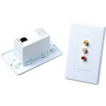 Atlona Audio / Video Wall Plate Extension Kit over Cat 5
