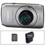 Canon PowerShot SD4000 Digital ELPH Camera w/Deluxe Accessory Kit (Silver)