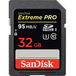SanDisk 32 GB SDHC Memory Card Extreme Pro Class 10 UHS-I 