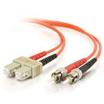 CablesToGo 16.4' (5 m) SC/ST Duplex 62.5/125 Multimode Fiber Patch Cable (Orange)