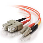 CablesToGo 5 m LC/SC Duplex 62.5/125 Multimode Fiber Patch Cable (Orange)