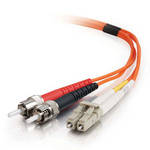 CablesToGo 5m LC/ST Duplex 62.5/125 Multimode Fiber Patch Cable (Orange)