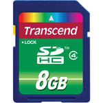 Transcend 8 GB SDHC Memory Card (Class 4)